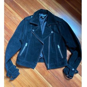 Suede Moto Jacket